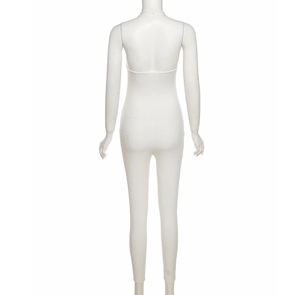 Stylish Beige Jumpsuit - Picture 6 of 6